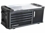 SP Tools SP42345D - Tool Box - Tech Series - 5 Drawer with Cupboard - Diamond Black