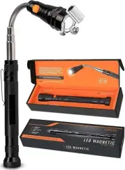 #1 Herramienta telescópica de captación magnética con luces LED brillantes NUEVO