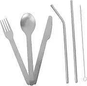 BUGUUYO Stainless Steel Cutlery Set Pc Utensil Set Spoons Forks Reusable Party Buffet Serving Utensils