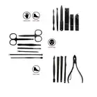 18Pcs Manicure Set Stainless Steel Nail Clippers Pedicure Knife Tool Kit For XXL