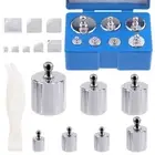 16 Pcs Precision Scale Calibration Weight Set,10/20/50/100/200g (Total 500g)