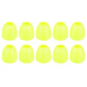 20Pcs Plastic Bell End Stoppers, Cord End Lock Rope Fastener, Bright Green