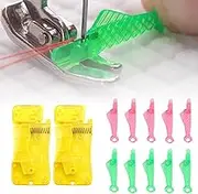 Fish Mouth Sewing Machine Needle Threader, 12Pcs Quick Sewing Machine Loop Fish Type Needle Threaders,Quick Sewing Machine Loop Needle Threaders Fish Type,Fish Type Needle Threader for Sewing, Large