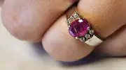 Unheat Red Ruby Ring 1.80 Carats Solid Pure Silver Ring Size 7.25