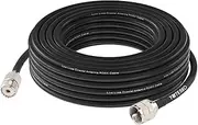 YOTENKO CB Coax Cable 25ft, RG8x Coaxial Cable UHF SO239 Female to PL259 Male Connector Cable 50 Ohm for CB Radio Ham Radio HF VHF Radio