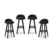 Jamie Bar Stool - Black Set of Four Bundle