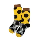 【新品】GILLIANSUN SOCKS COLLECTION_原創設計_精梳棉成人襪_波點線條22002BW