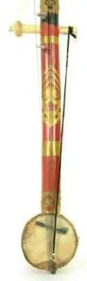 Folk Fiddle Sarangi Ravanhatta Rajasthani Musical String Instrument Ravanahatha