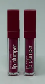 2 NEW BATH & BODY WORKS PINKING OF YOU PINK LIP PLUMPER GLOSS SHINE BALM WAND