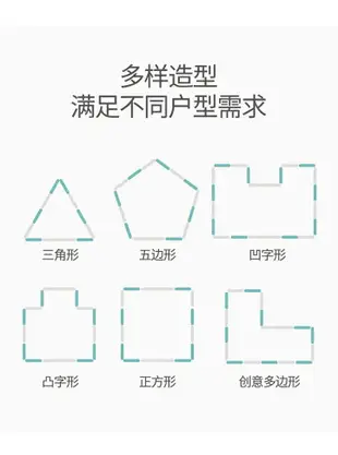 兒童游戲圍欄室內家用嬰兒防護欄學步安全柵欄寶寶爬行墊圍地上