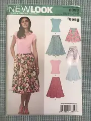 NEW LOOK by Simplicity Easy Pattern 6899 Misses Tops, Skirts, Sizes 10-22
