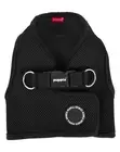 Puppia® Soft Vest Harness-Step In- Back Clip Harness. Black. XL.