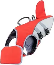 Pet Life Vest - Puppy Safety Vest | Floating Life Jackett for Puppy with Handles | Adjustable Strap High Visibility Clothes Medium Large Dogs Wear with Buckles for Lake, River, Pond