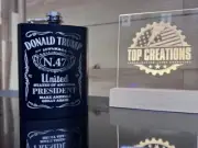 Donald Trump N47 -Laser Engrave Hip Pocket Flask and Funnel ￼