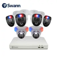 在飛比找PChome24h購物優惠-【Swann】8路DVR+4+2FHD半球型監控組