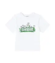 [Burberry Kids] Burberry Kids Printed cotton jersey T-shirt Y 14 white