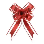 20pcs 8 Inch Giant Pull Bow Gift Wrapping Organza Bows Ribbon Red for Christmas