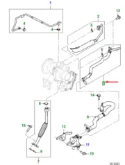 JAGUAR E-PACE X540 Feed Coolant Pipe J9C25341 NEW GENUINE