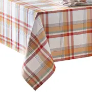 Elrene Home Fashions Seneca Plaid Harvest Cotton Rectangle Tablecloth, 102 x 60