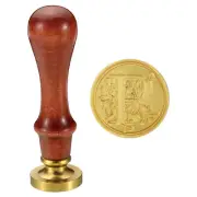 Alphabet P Wax Seal Stamp, Initial Letter Sealing Wax Stamp Retro, Style 2