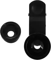 Angoily Travel Essential 3-in-1 Wide Angle Macro Phone Camera Lenses Compact Clip-on Lens Set for Smartphones