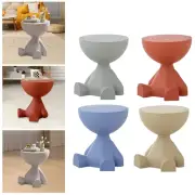 Small Side Table Round Stool Multifunction Edge Table for Office Dorm Home