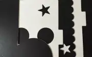 MICKEY MOUSE CHIPBOARD ALBUM Signature Magic Die-Cut Book 6"x12" Disney(5pgs)