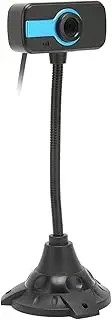 1080P Webcam with Noise-Cancelling Microphones, USB Webcam, Wired Web Cam Built in 5 Meters Omnidirectional, Sound Absorbing and Noise Reducing Microphone