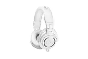 Audio-Technica M Series ATH-M50X Wired Studio Headphones - White Closed Back - 3