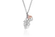Clogau Welsh Gold Necklace Royal Oak Leaf Acorn Pendant - 3SROKDP