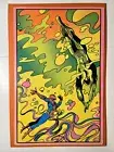 1971 VINTAGE MARVEL COMICS BLACKLIGHT POSTCARD THE THIRD EYE -NICE, 6x9.25"