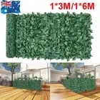 3M/6M/9M Green Artificial Plant Wall Panel Greenery Decor Foliage Hedge Grass AU