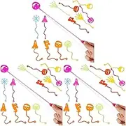 Angoily 3 Sets Stretchy Hands Sticky Ghosts Pumpkins Funny Stretchy Climber Party Supplies