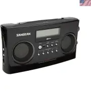 BK AM/FM Portable Radio with Digital Tuning and RDS Black