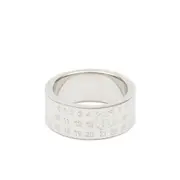 [Mm6 Maison Margiela] Mm6 Maison Margiela Numeric Engraved Polished Ring VII NUMERIC SILVER