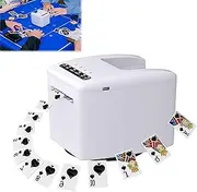 2-in-1 Automatic Card Shuffler & Dealer, 360° Rotating Card Dealer with 2500mAh USB Rechargeable Built-in Battery, Fully Automatic Card Shuffler & Dealer Machine for Poker, Guandan Player