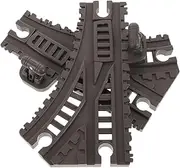 Wooden Train Accessories Train Tracks Extension Set Boys and Girls Roller Double Suspension Bridge Space Toys