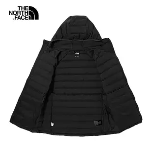 【The North Face】TNF 防潑水羽絨外套 M BELLEVIEW STRETCH DOWN HOODIE APFQ 男款 黑(NF0A7W7PJK3)