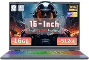 [AocBook] 16" Touchscreen Laptop, i3-8109U, 16GB RAM, 512GB SSD, RGB Backlit Keyboard, Face Recognition, 180 Degree Opening and Closing, Win 11 (16GB RAM | 512GB SSD)