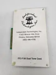 ITC-7130 Dual Tone Card. For A Vintage Pay Phone