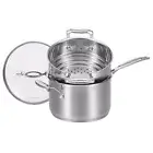 Scanpan Impact Saucepan and Multi-Steamer Insert Set 2 Piece Stainless Steel