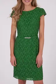Lace Cap Slv Dress--ESC-R2P164