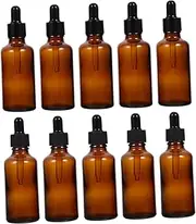 10pcs Essential Oil Bottles Light Blocking Glass Sub Bottles with Dropper Leak Design for Liquid Dispensing for Storing Essence and Essential Oils