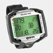 Mares QUAD Air Scuba Diving Wrist Computer - Black/Silver - 414169-BKBK
