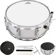 Snare Drum 14X5.5Inch for Students,Beginners with Gig Bag, Sticks, Drum Keys