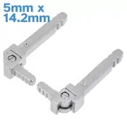 2pcs 5mm x 14.2mm Spring Hinge Assembly Acetate Eyeglass Frame Repair Part
