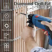 5Pcs Dry Diamond Drill Bit Set 6mm Round Shank Punching Drill Bit Wear teVxW