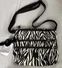 Kipling Alvar ZEBRA Animal Print RARE NWT Crossbody Bag Purse W/ Davina Gorilla