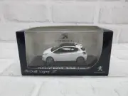 Diecast Car 1/43 Peugeot 208 Ligne S White Dealer Model Car