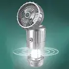 Solar Camping Lantern with Fan USB Rechargeable for Outdoor Tent Emergency